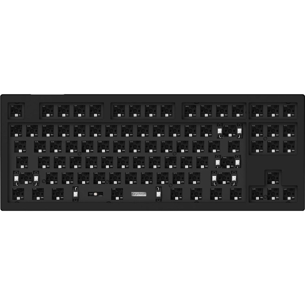 A large main feature product image of Keychron V3 RGB TKL Mechanical Keyboard - Carbon Black (Brown Switch)