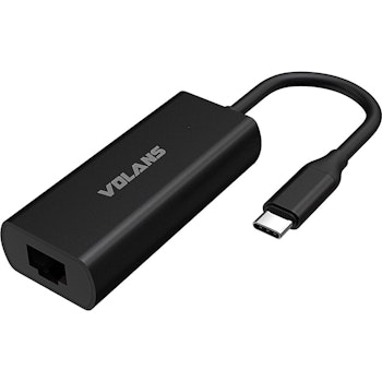 Product image of Volans VL-RJ45S-C Aluminium USB-C to 2.5GbE Ethernet Network Adapter - Click for product page of Volans VL-RJ45S-C Aluminium USB-C to 2.5GbE Ethernet Network Adapter