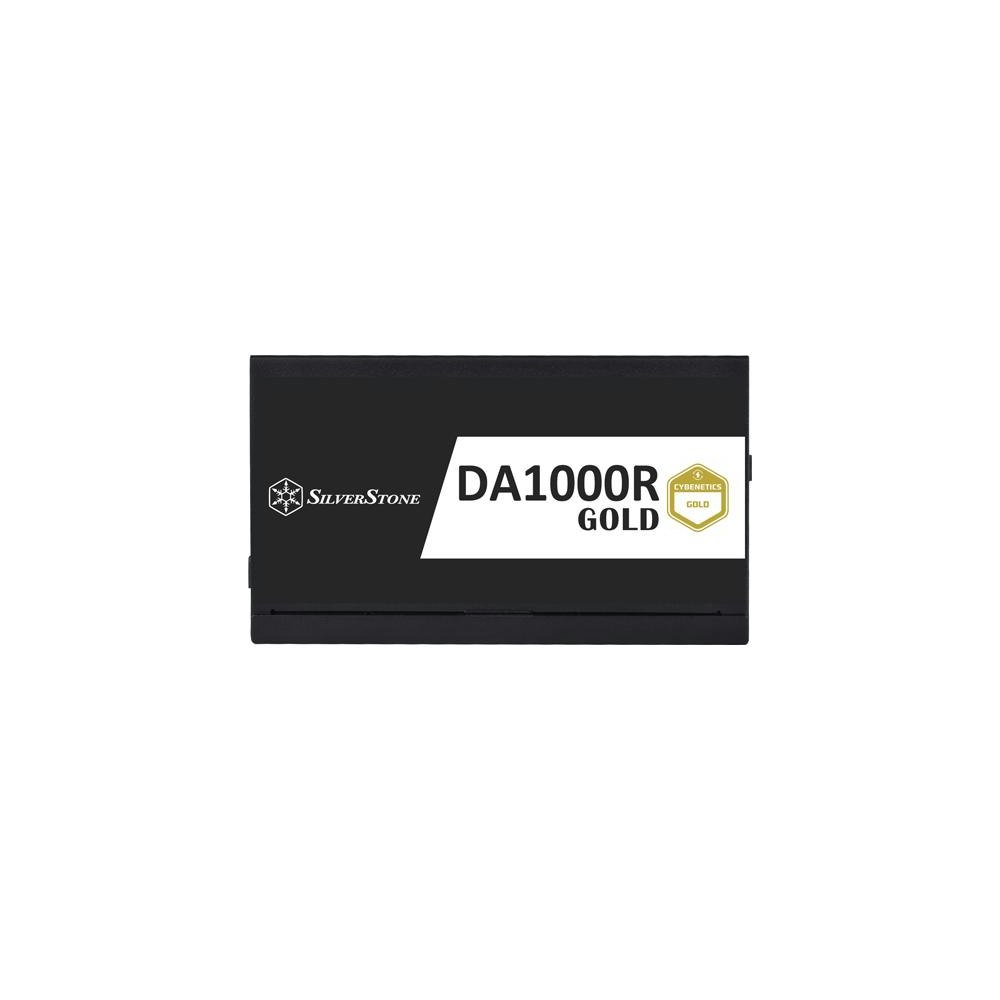A large main feature product image of SilverStone DA1000R-GM 1000W Gold PCIe 5.0 ATX Modular PSU