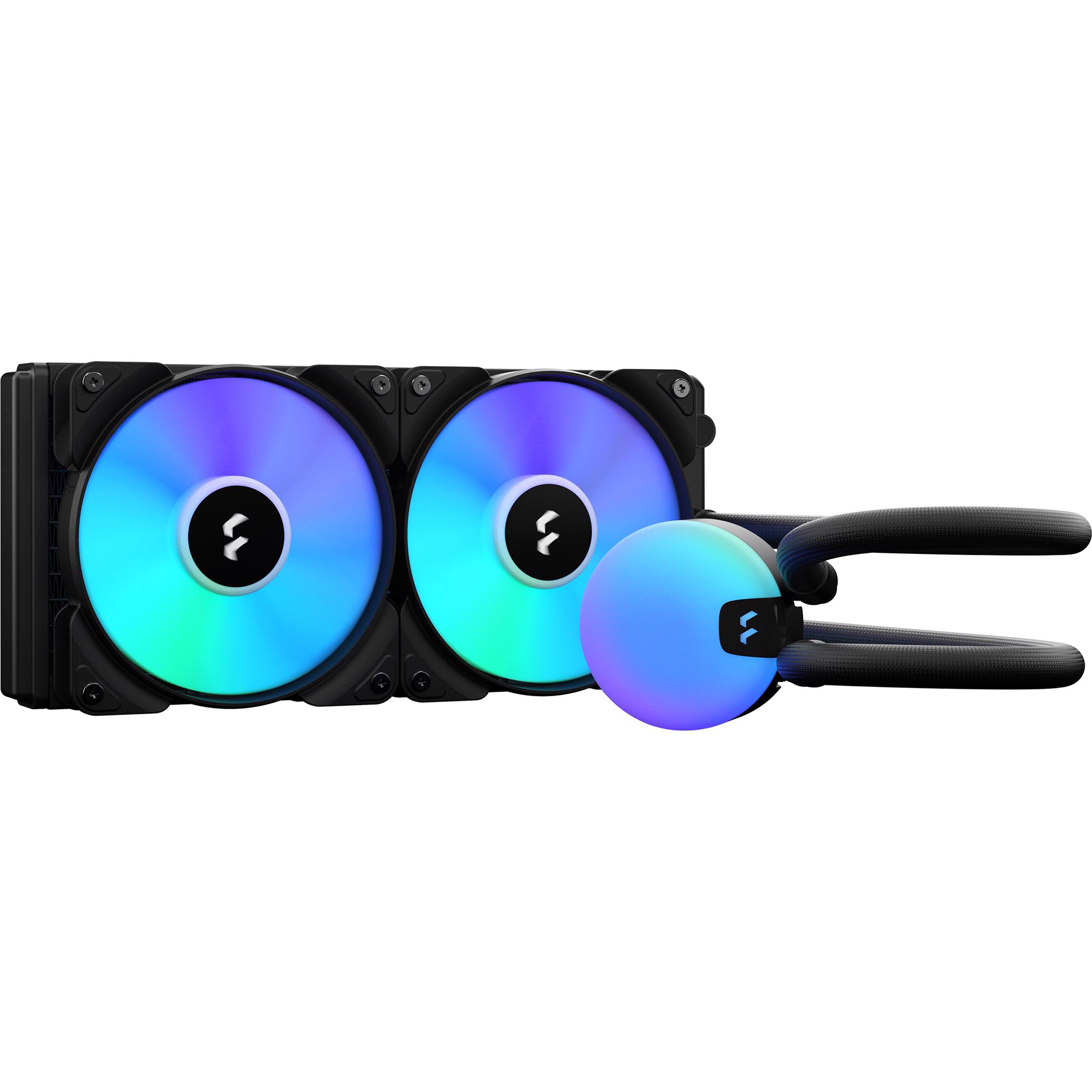 A large main feature product image of Fractal Design Lumen S24 V2 RGB 240mm AIO Liquid CPU Cooler