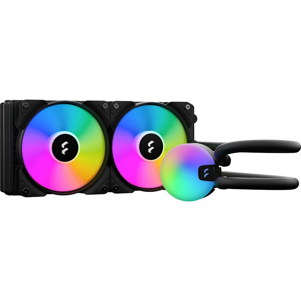 A large main feature product image of Fractal Design Lumen S24 RGB 240mm AIO CPU Cooler V2