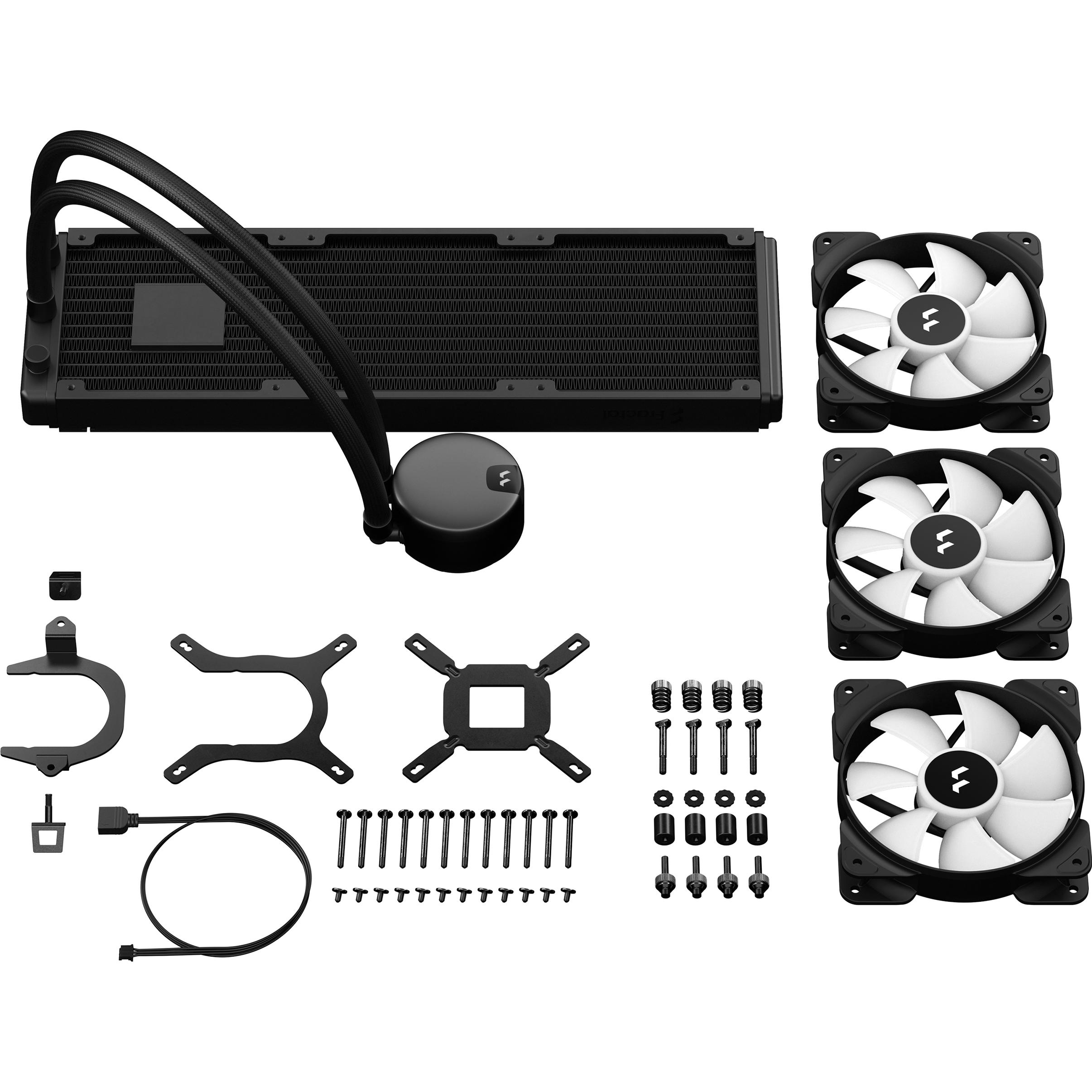 A large main feature product image of Fractal Design Lumen S36 V2 RGB 360mm AIO Liquid CPU Cooler