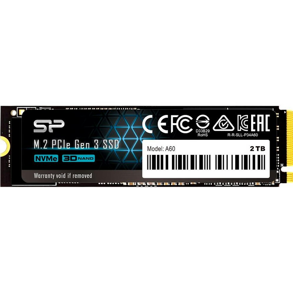 A large main feature product image of Silicon Power P34A60 PCIe  M.2 NVMe SSD - 2TB 