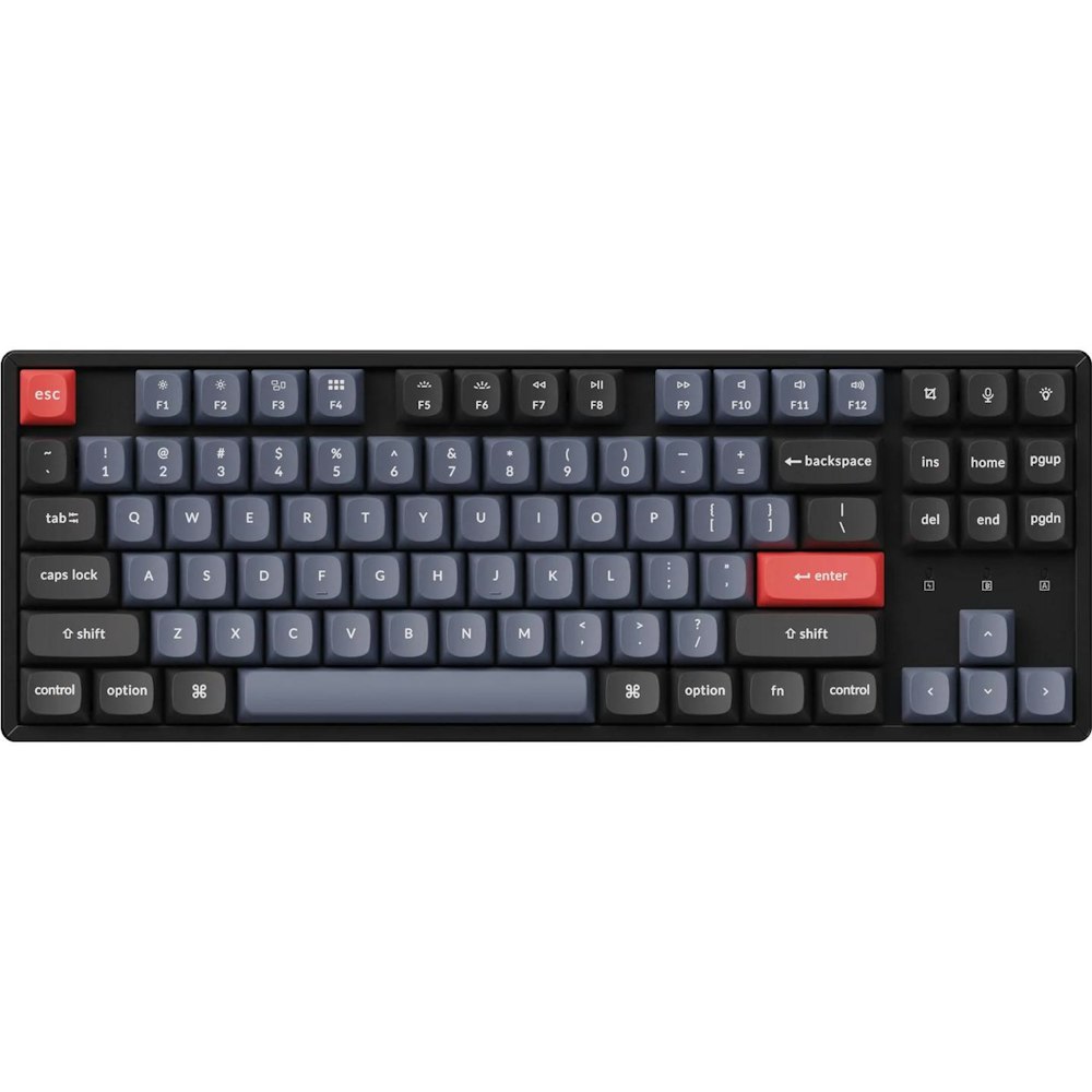 A large main feature product image of Keychron K8 Pro TKL RGB Wireless Mechanical Keyboard (Blue Switch)