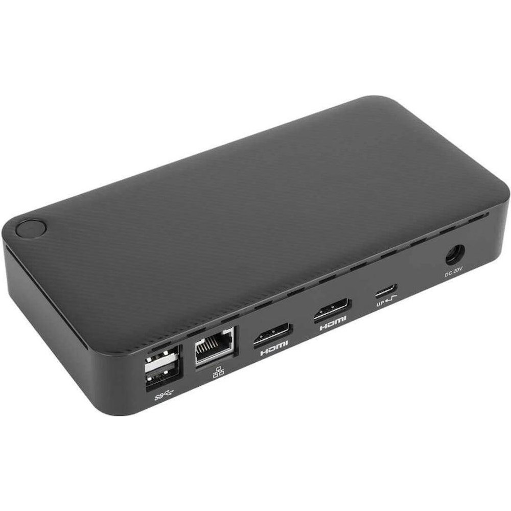 A large main feature product image of Targus Universal USB-C DV4K Docking Station with 65W Power Delivery
