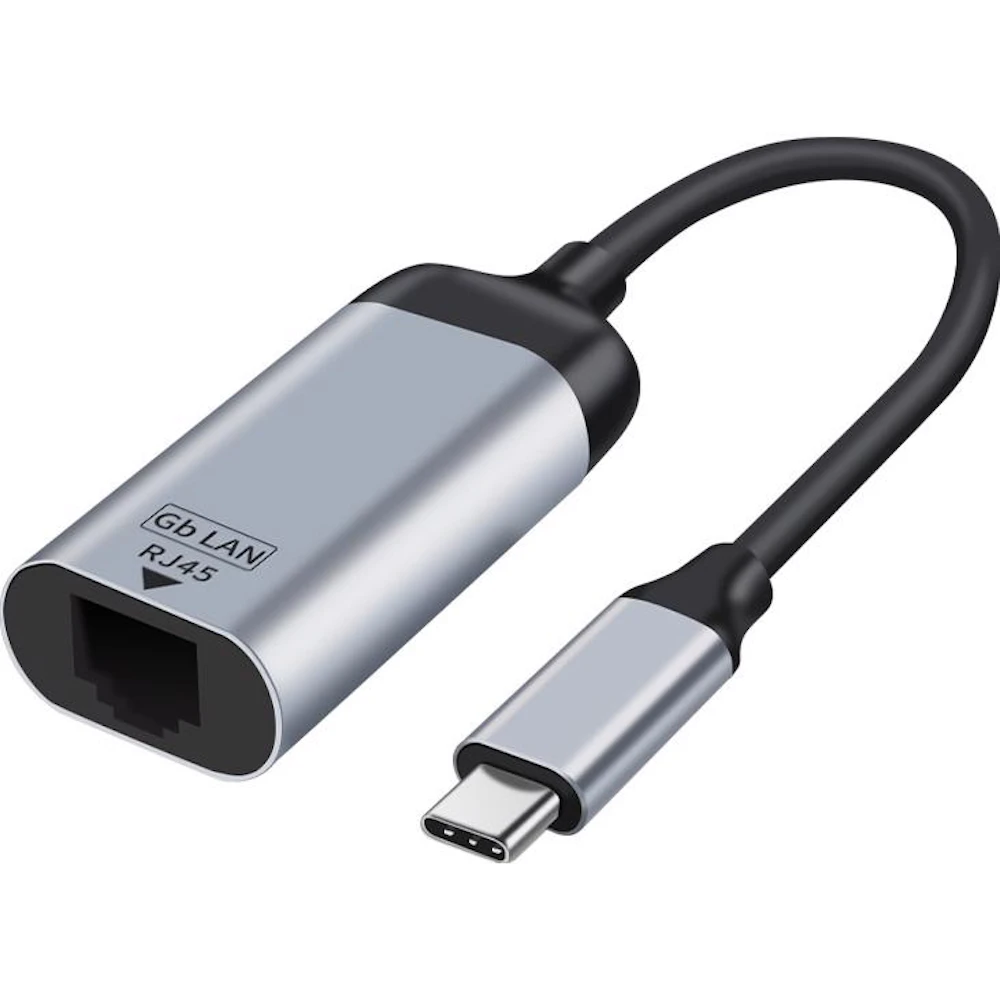 Astrotek 15cm USB Type-C to Ethernet Male to Female Adaptor