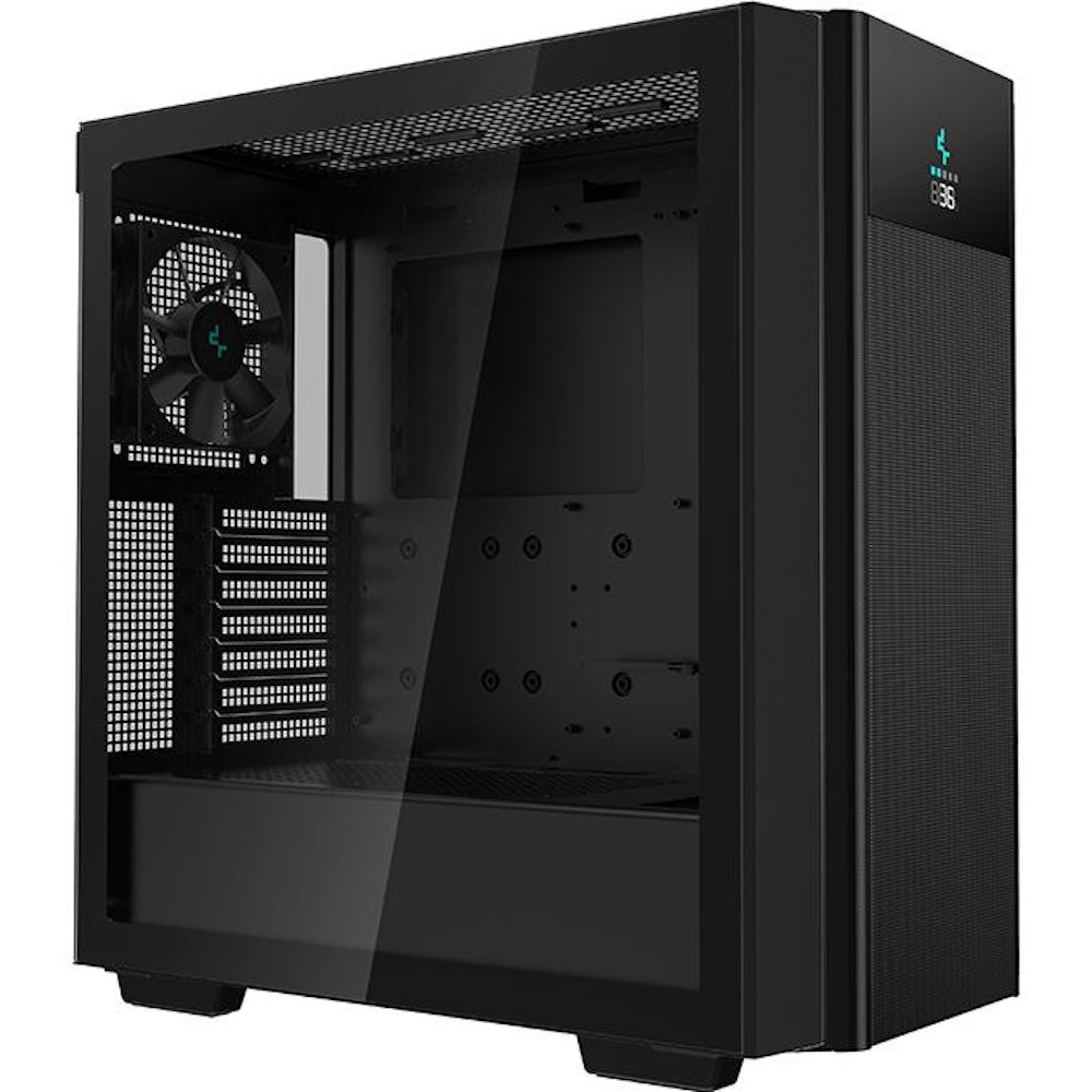 A large main feature product image of DeepCool CH510 Mesh Digital Mid Tower Case - Black