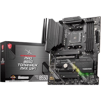 Product image of MSI MAG B550 Tomahawk Max WiFi AM4 ATX Desktop Motherboard - Click for product page of MSI MAG B550 Tomahawk Max WiFi AM4 ATX Desktop Motherboard