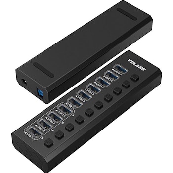 Product image of Volans Aluminium 10 Ports USB3.0 HUB with 4 x Fast Charing Ports - Click for product page of Volans Aluminium 10 Ports USB3.0 HUB with 4 x Fast Charing Ports