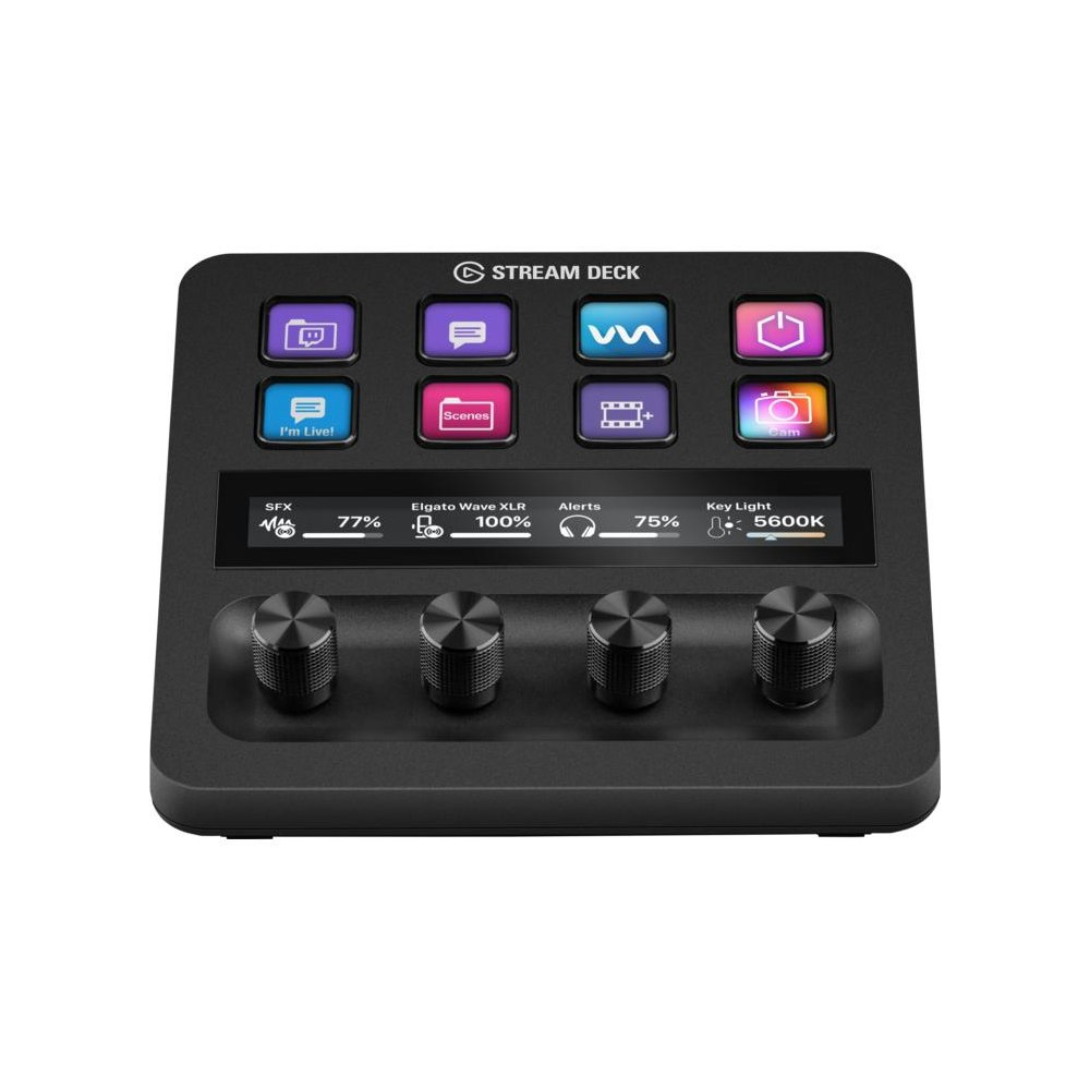 A large main feature product image of Elgato Stream Deck + - Black