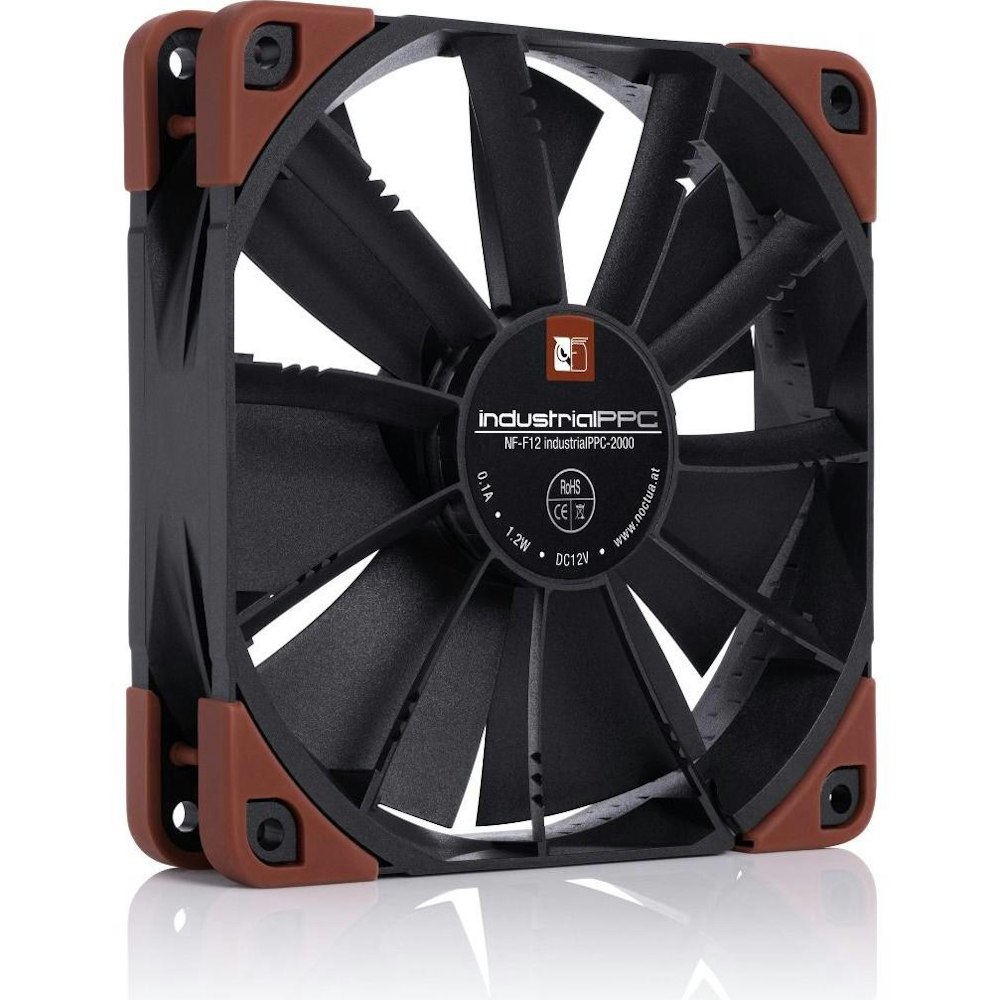 A large main feature product image of Noctua NF-F12 iPPC-2000 - 120mm x 25mm 2000RPM Industrial Cooling Fan