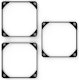 A small tile product image of Noctua NA-SAVG1 Chromax Black - Anti Vibration Fan Gaskets (3 Pack)