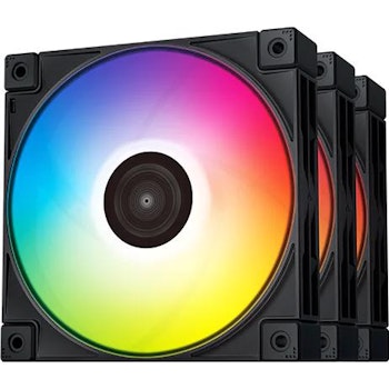 Product image of DeepCool FC120 120mm ARGB PWM Fan Black - 3 Pack - Click for product page of DeepCool FC120 120mm ARGB PWM Fan Black - 3 Pack
