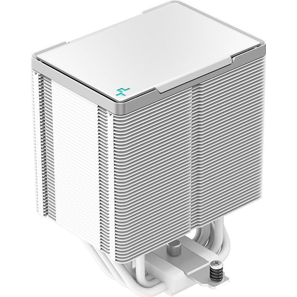 A large main feature product image of DeepCool AK500 CPU Cooler - White