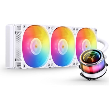 Product image of Jonsbo Light Drum 360mm ARGB White AIO CPU Liquid Cooler - Click for product page of Jonsbo Light Drum 360mm ARGB White AIO CPU Liquid Cooler