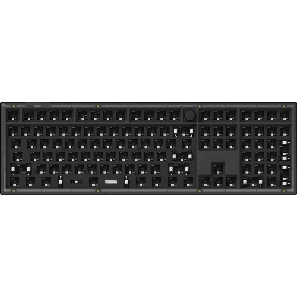 A large main feature product image of Keychron V6 RGB Mechanical Keyboard - Frosted Black (Brown Switch)