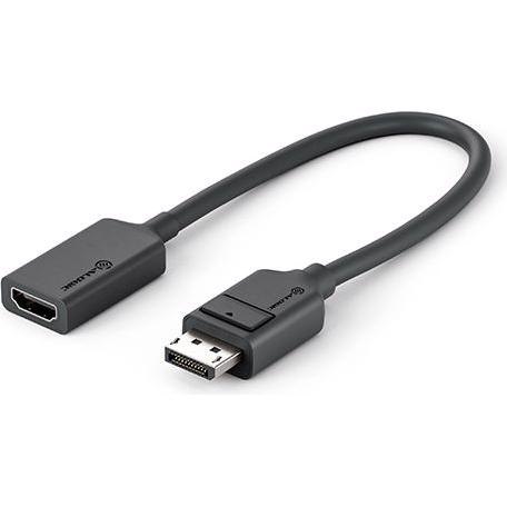 A large main feature product image of ALOGIC DisplayPort to HDMI Adapter – Elements Series