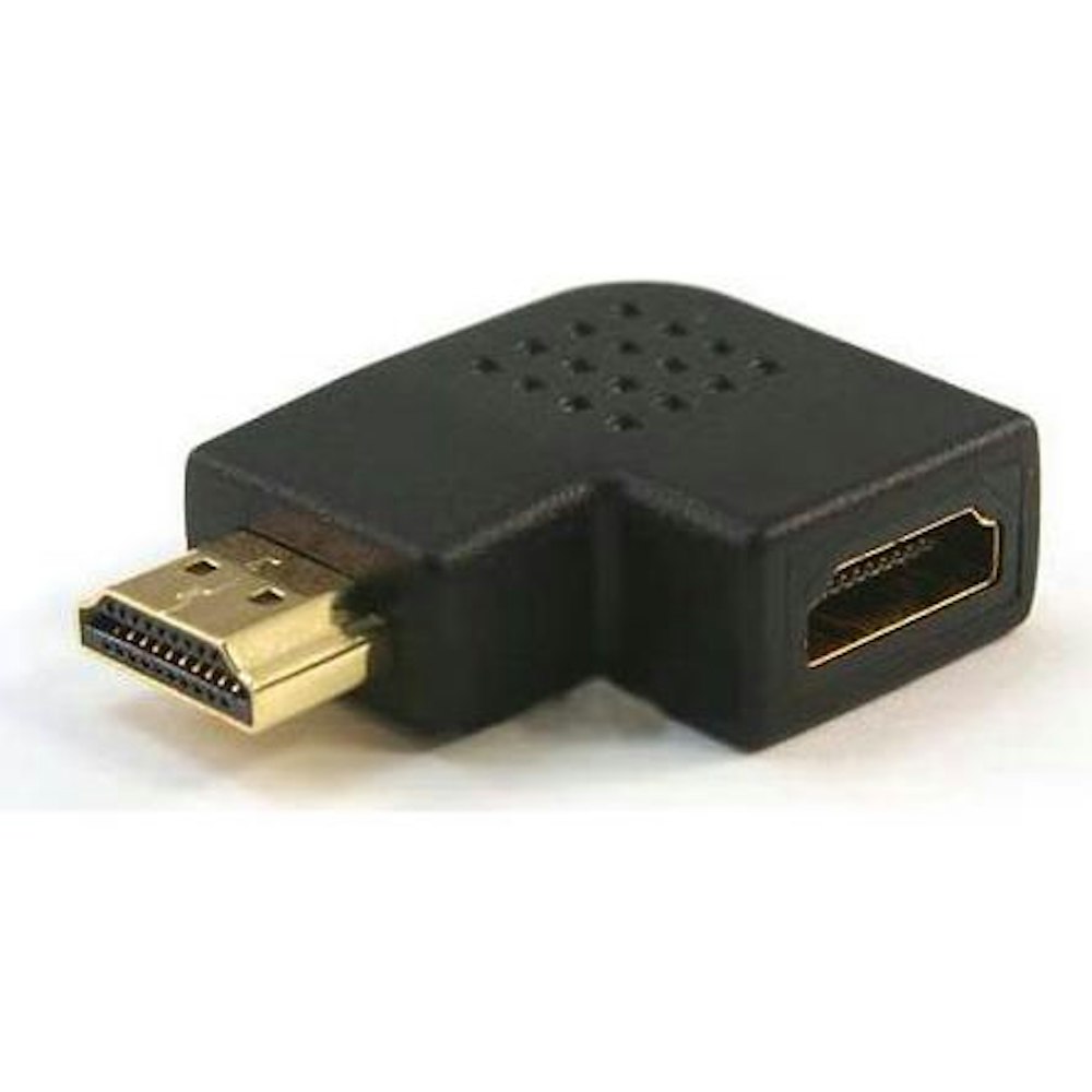 A large main feature product image of ALOGIC Right Angle HDMI (M) To HDMI (F) Adapter - Male to Female