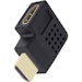 A product image of ALOGIC Right Angle HDMI (M) To HDMI (F) Adapter - Male to Female