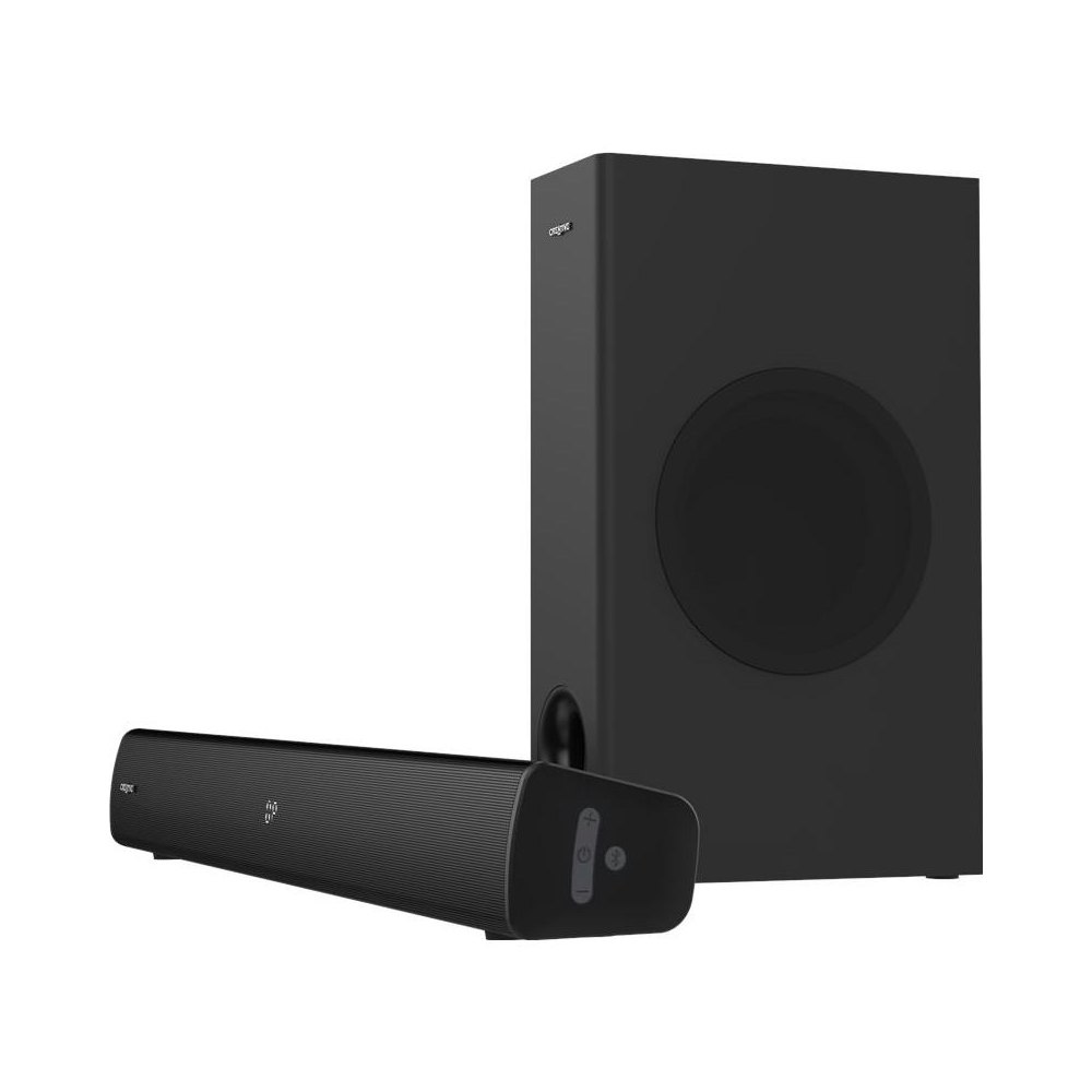 A large main feature product image of Creative Stage V2 Speaker 2.1 Soundbar with Subwoofer Black
