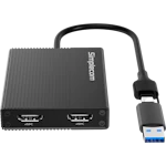 A small tile product image of Simplecom DA369 USB 3.0 or USB to DUAL 4K 60Hz HDMI 2.0 Display Adapter