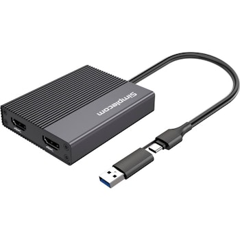 Product image of Simplecom DA369 USB 3.0 or USB to DUAL 4K 60Hz HDMI 2.0 Display Adapter - Click for product page of Simplecom DA369 USB 3.0 or USB to DUAL 4K 60Hz HDMI 2.0 Display Adapter