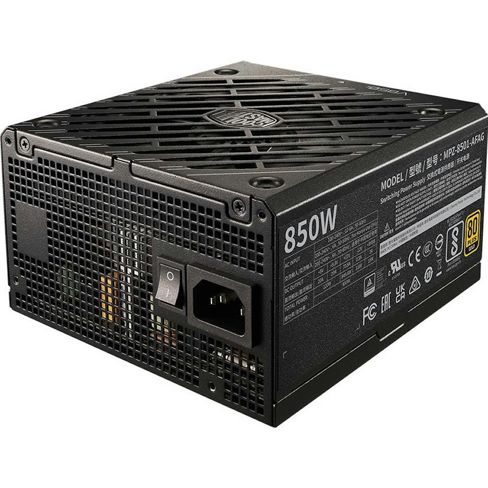 A large main feature product image of Cooler Master V850i 850W Gold PCIe 5.0 ATX Modular PSU