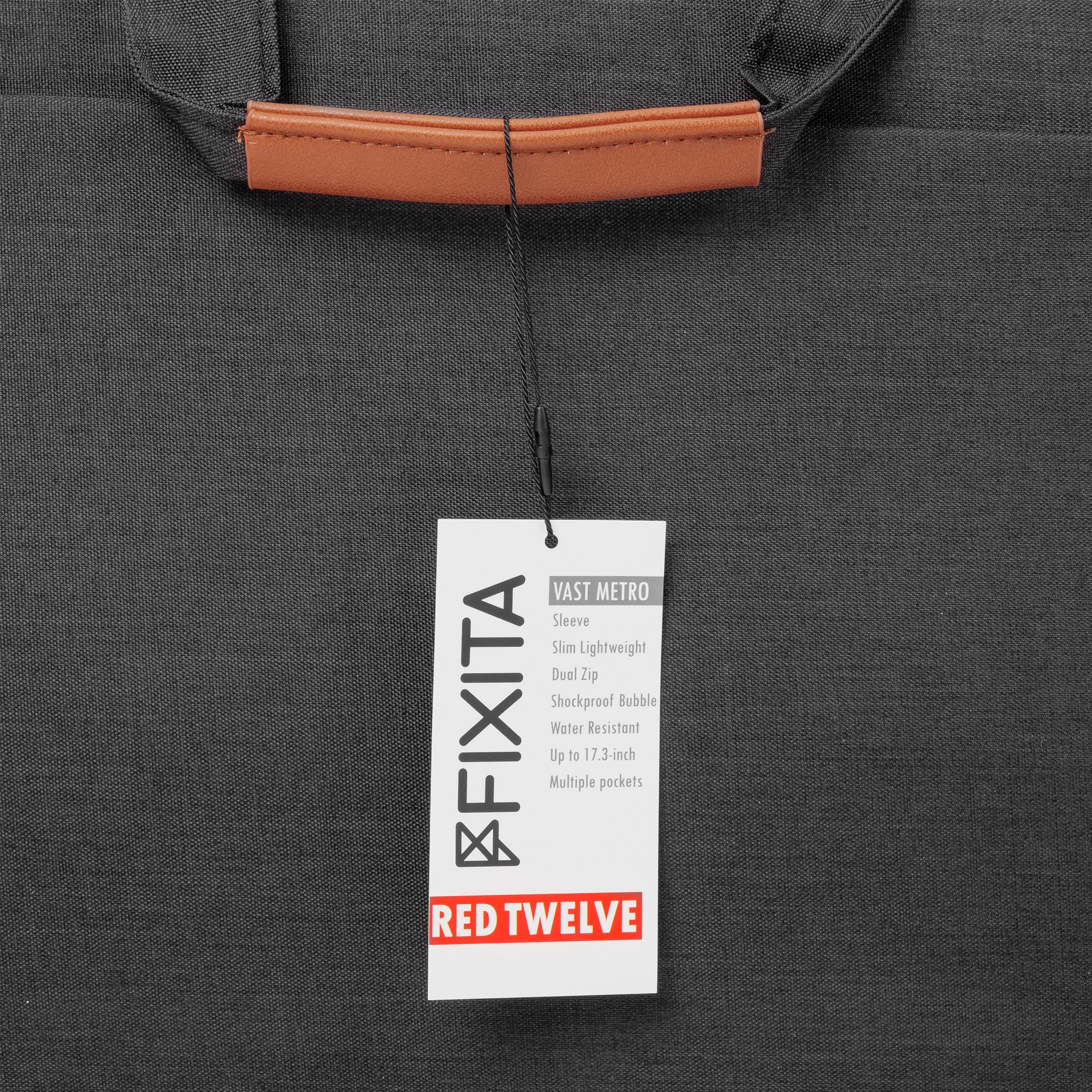 A large main feature product image of Fixita Vast Metro 17.3" Black Messenger Notebook Bag