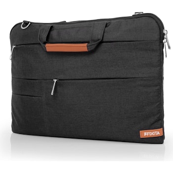 Product image of Fixita Vast Metro 17.3" Black Messenger Notebook Bag - Click for product page of Fixita Vast Metro 17.3" Black Messenger Notebook Bag