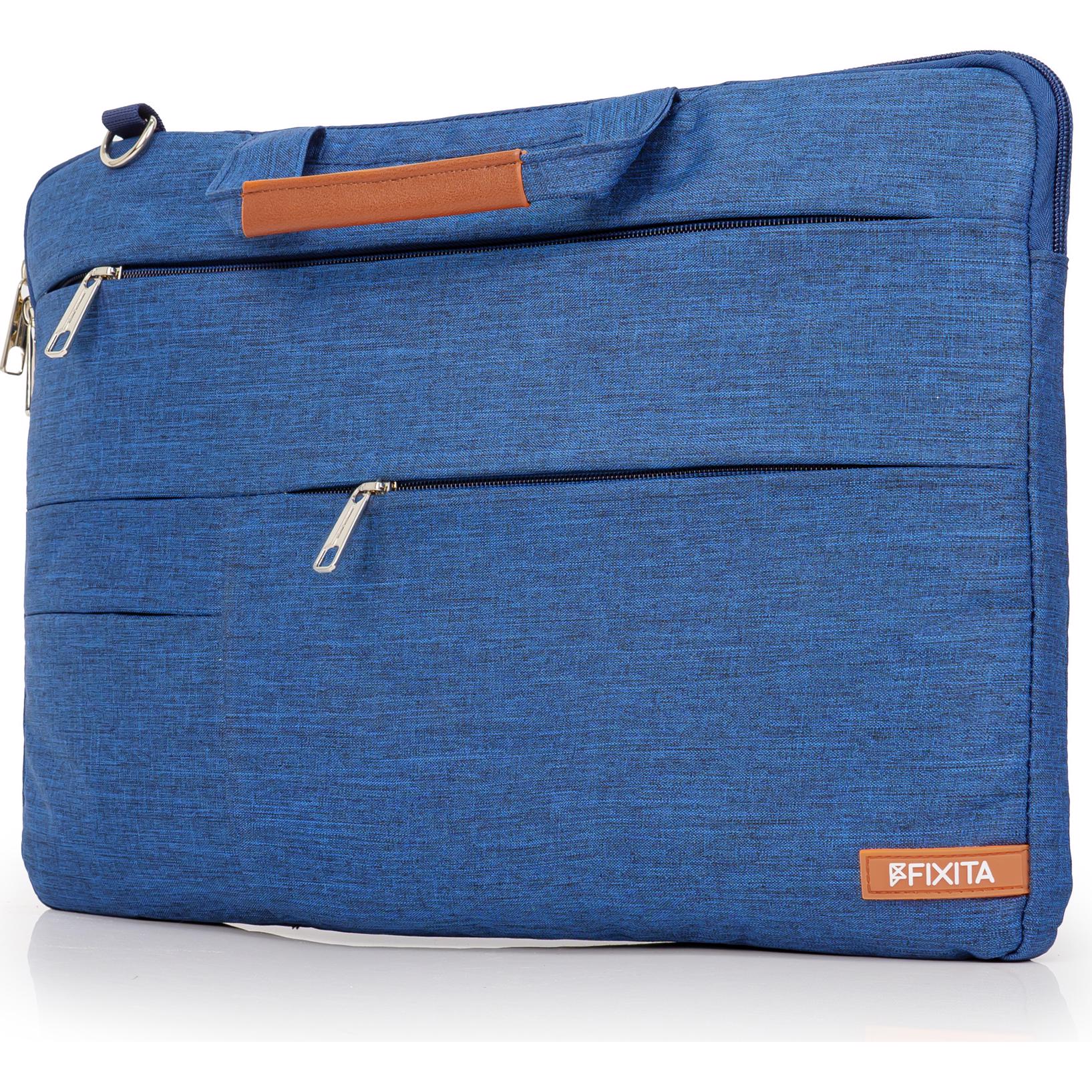 A large main feature product image of Fixita Vast Metro 17.3" Blue Messenger Notebook Bag