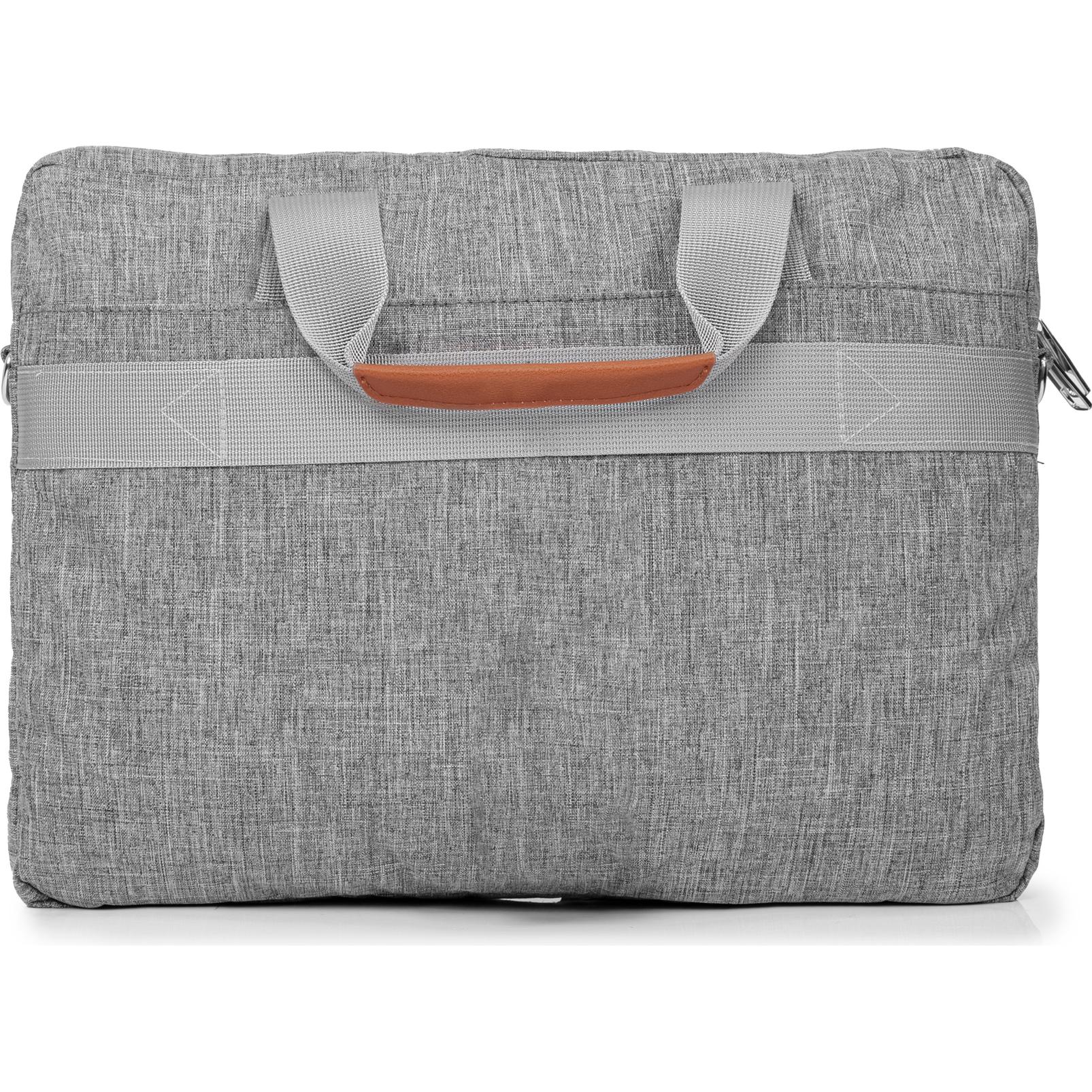 A large main feature product image of Fixita Metro 15.6" Grey Messenger Notebook Bag