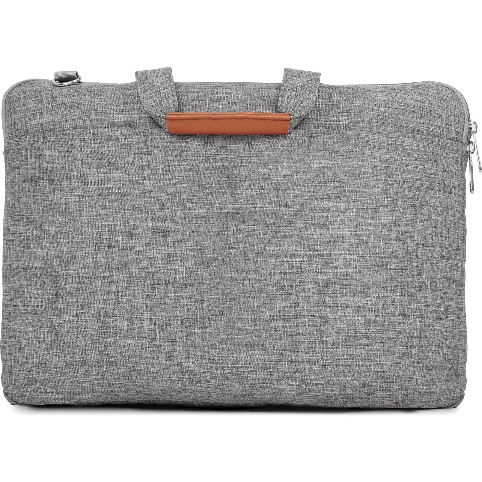 A large main feature product image of Fixita Vast Metro 17.3" Grey Messenger Notebook Bag