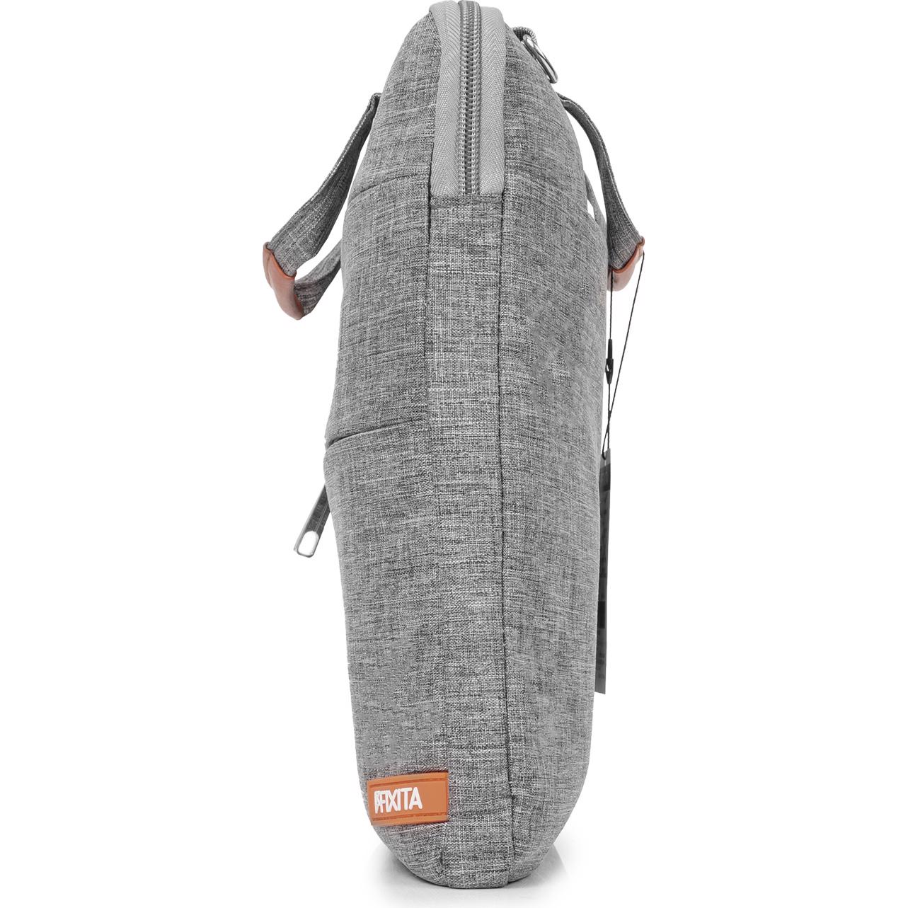 A large main feature product image of Fixita Vast Metro 17.3" Grey Messenger Notebook Bag