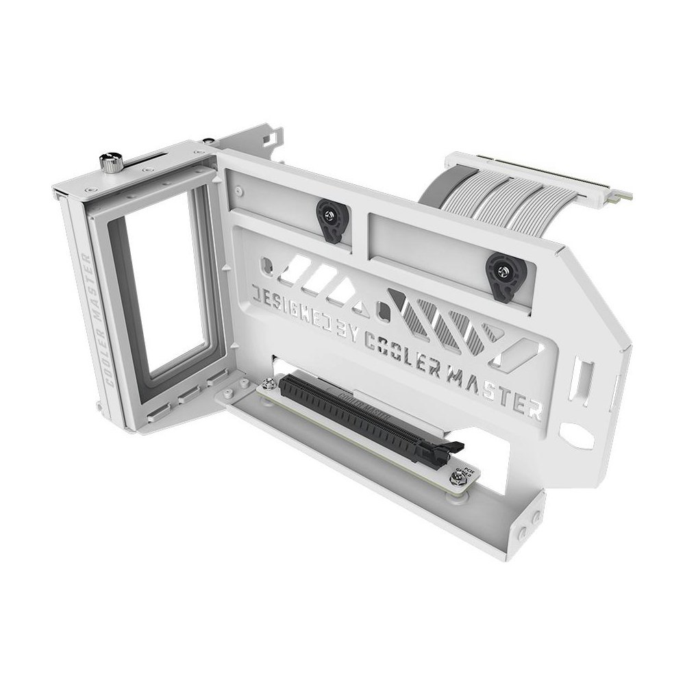 A large main feature product image of Cooler Master Vertical Graphics Card Holder Kit V3 - White