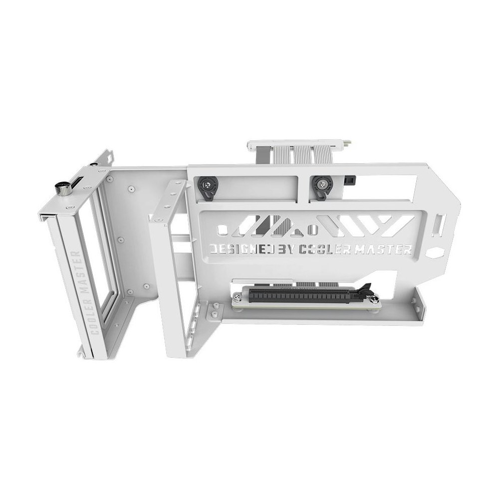 A large main feature product image of Cooler Master Vertical Graphics Card Holder Kit V3 - White