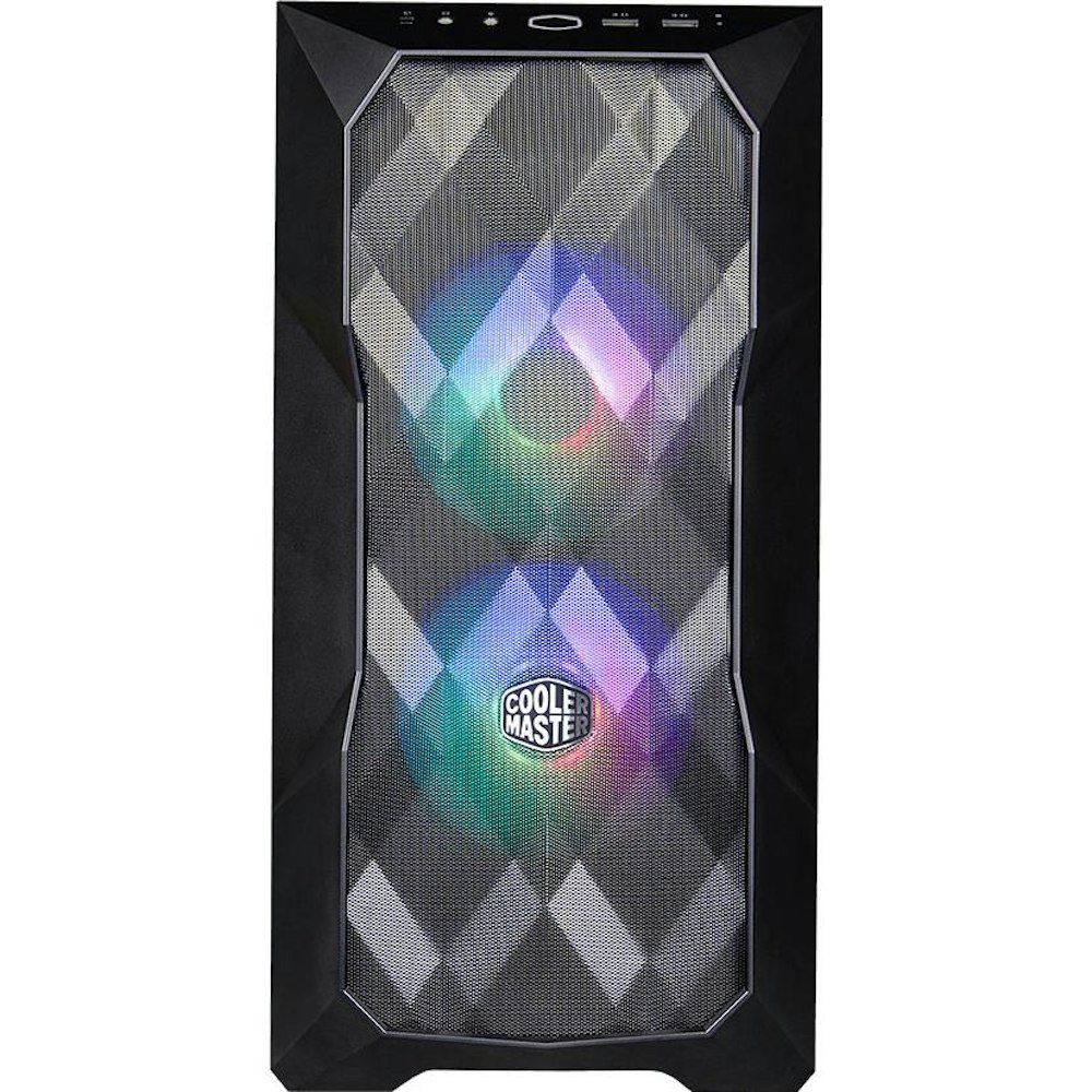 A large main feature product image of Cooler Master MasterBox TD300 Mesh Mini Tower Case - Black