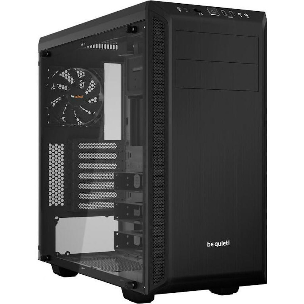 A large main feature product image of be quiet! PURE BASE 600 TG Mid Tower Case - Black