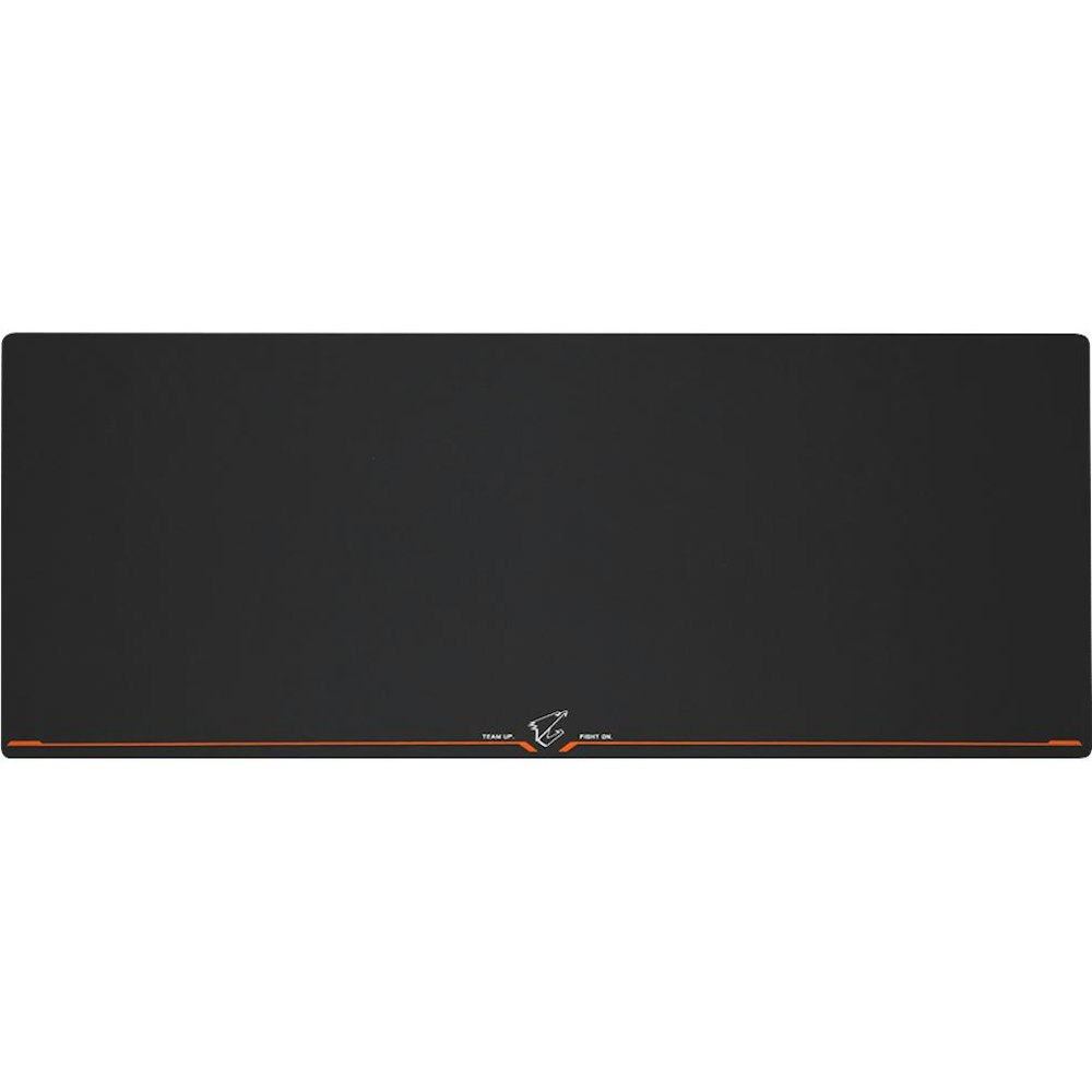 A large main feature product image of Gigabyte AMP900 Gaming Mousemat