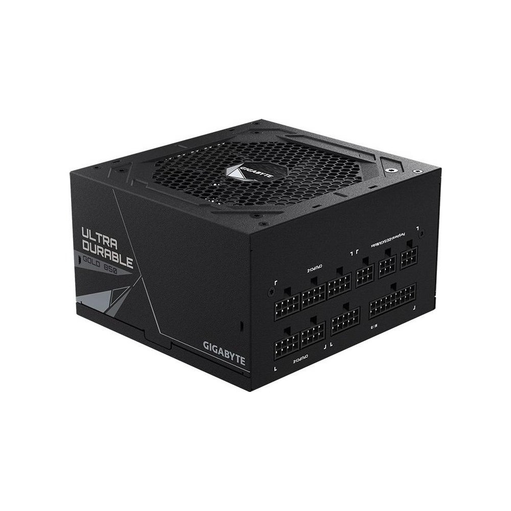 A large main feature product image of Gigabyte UD850GM 850W Gold ATX Modular PSU