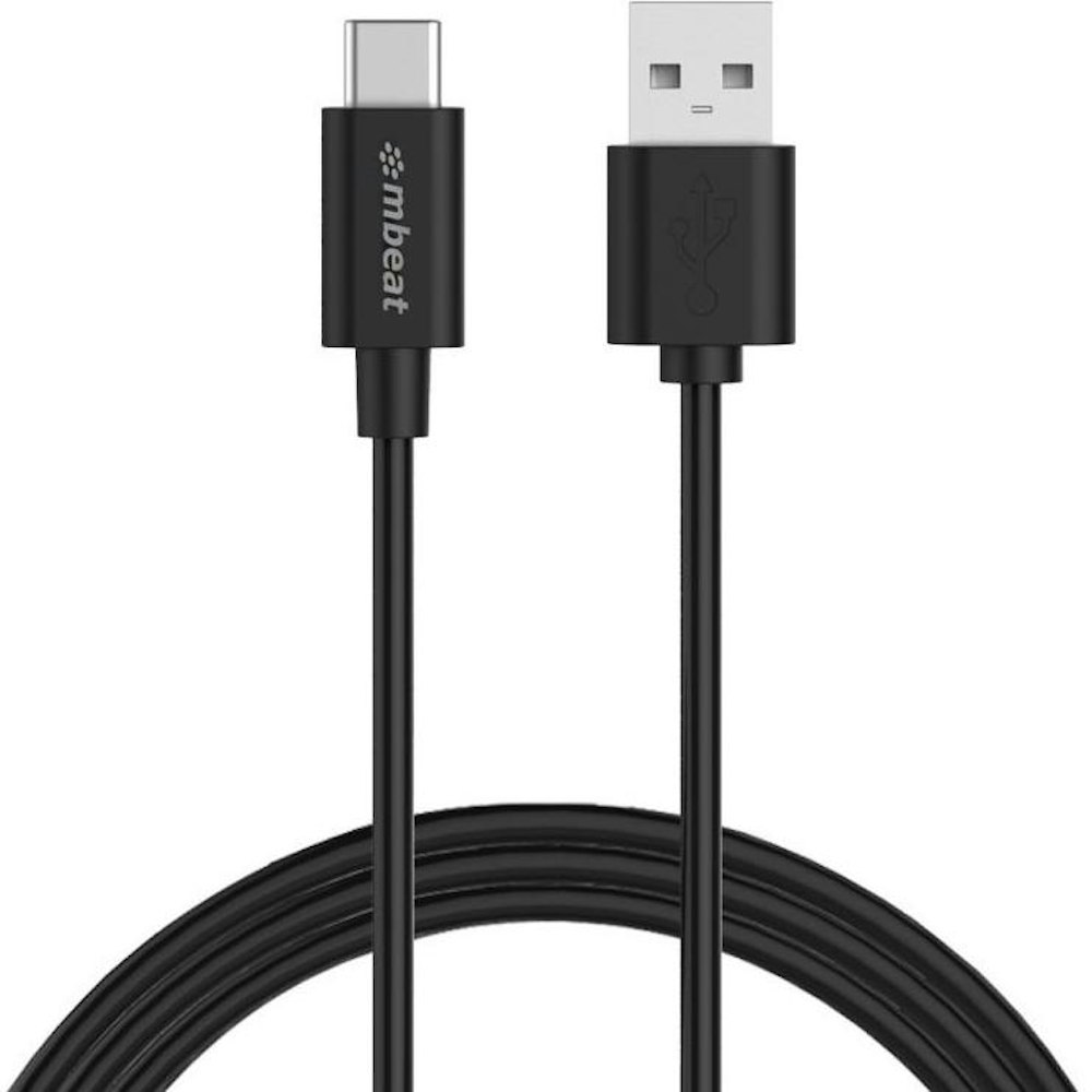 A large main feature product image of mbeat Prime 1m USB-C to USB-A Fast Charge Cable