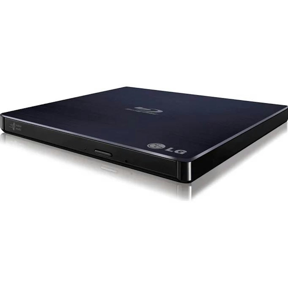 A large main feature product image of LG BP50NB40 Slim Portable External Mini USB Blu-Ray and DVD Writer