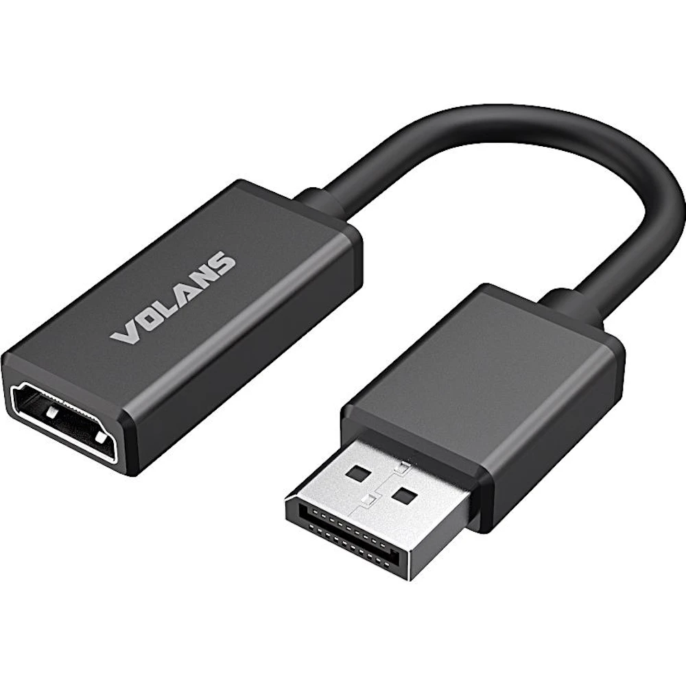 Volans VL-DPHM2-S Aluminium ACTIVE DisplayPort 1.4 to HDMI 2.0b Converter with HDR10