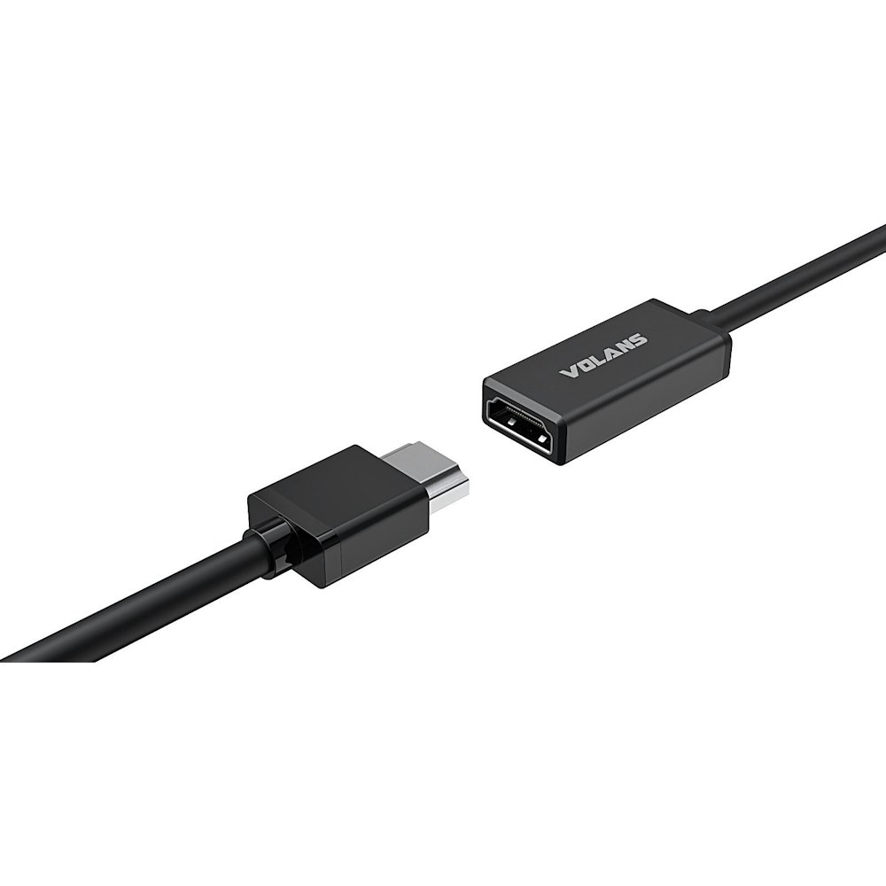 A large main feature product image of Volans VL-DPHM2-S Aluminium ACTIVE DisplayPort 1.4 to HDMI 2.0b Converter with HDR10