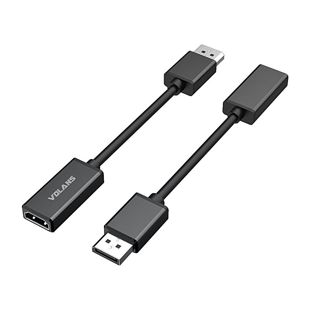 A large main feature product image of Volans VL-DPHM2-S Aluminium ACTIVE DisplayPort 1.4 to HDMI 2.0b Converter with HDR10