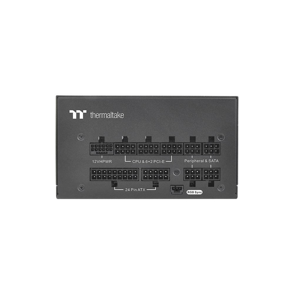A large main feature product image of Thermaltake Toughpower GF3 ARGB - 750W 80PLUS Gold PCIe 5.0 ATX Modular PSU