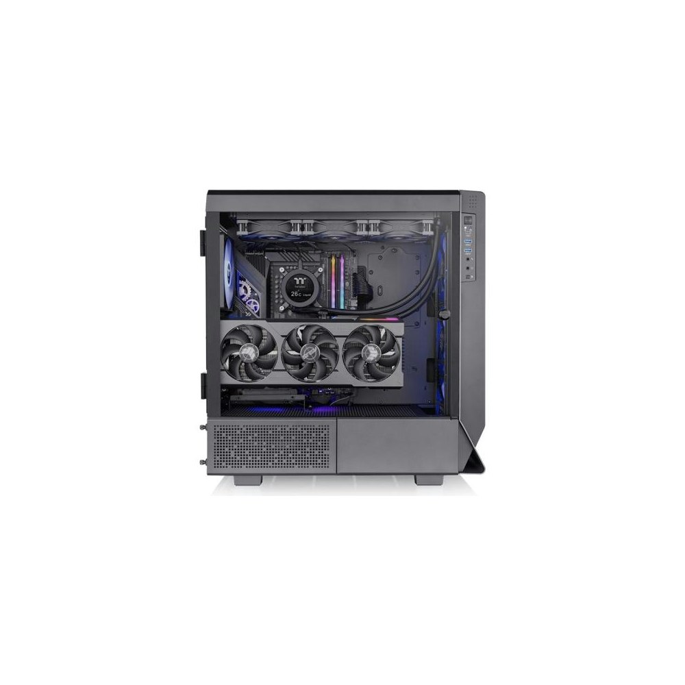 A large main feature product image of Thermaltake Ceres 500 TG - ARGB Mid Tower Case (Black)