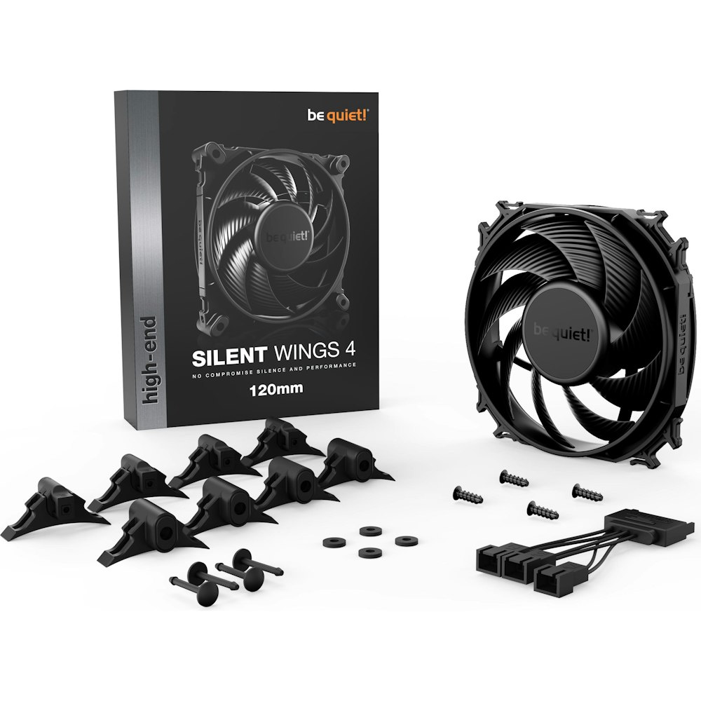 A large main feature product image of be quiet! SILENT WINGS 4 120mm Fan