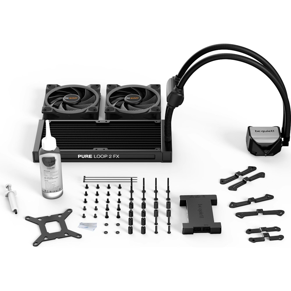 A large main feature product image of be quiet! Pure Loop 2 FX 240mm AIO CPU Cooler