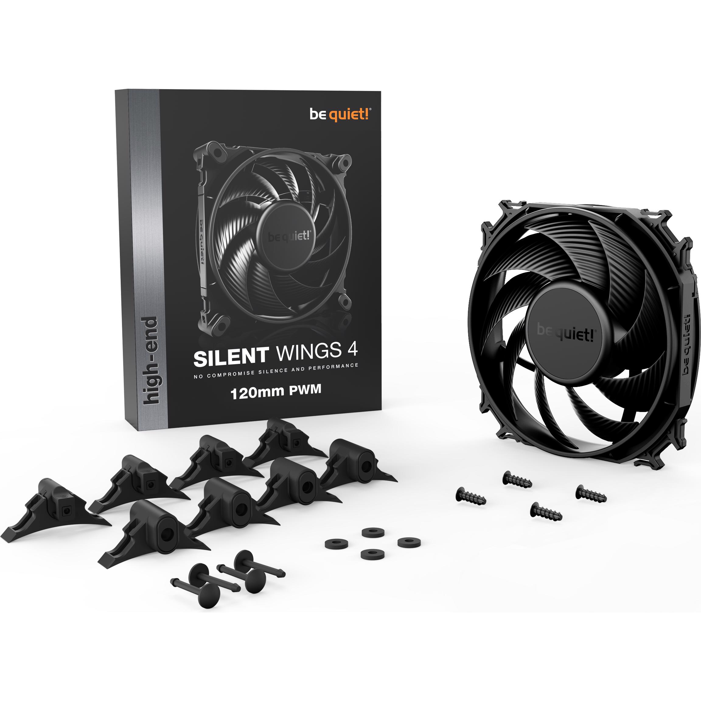 A large main feature product image of be quiet! SILENT WINGS 4 120mm Performance PWM Fan (Black)