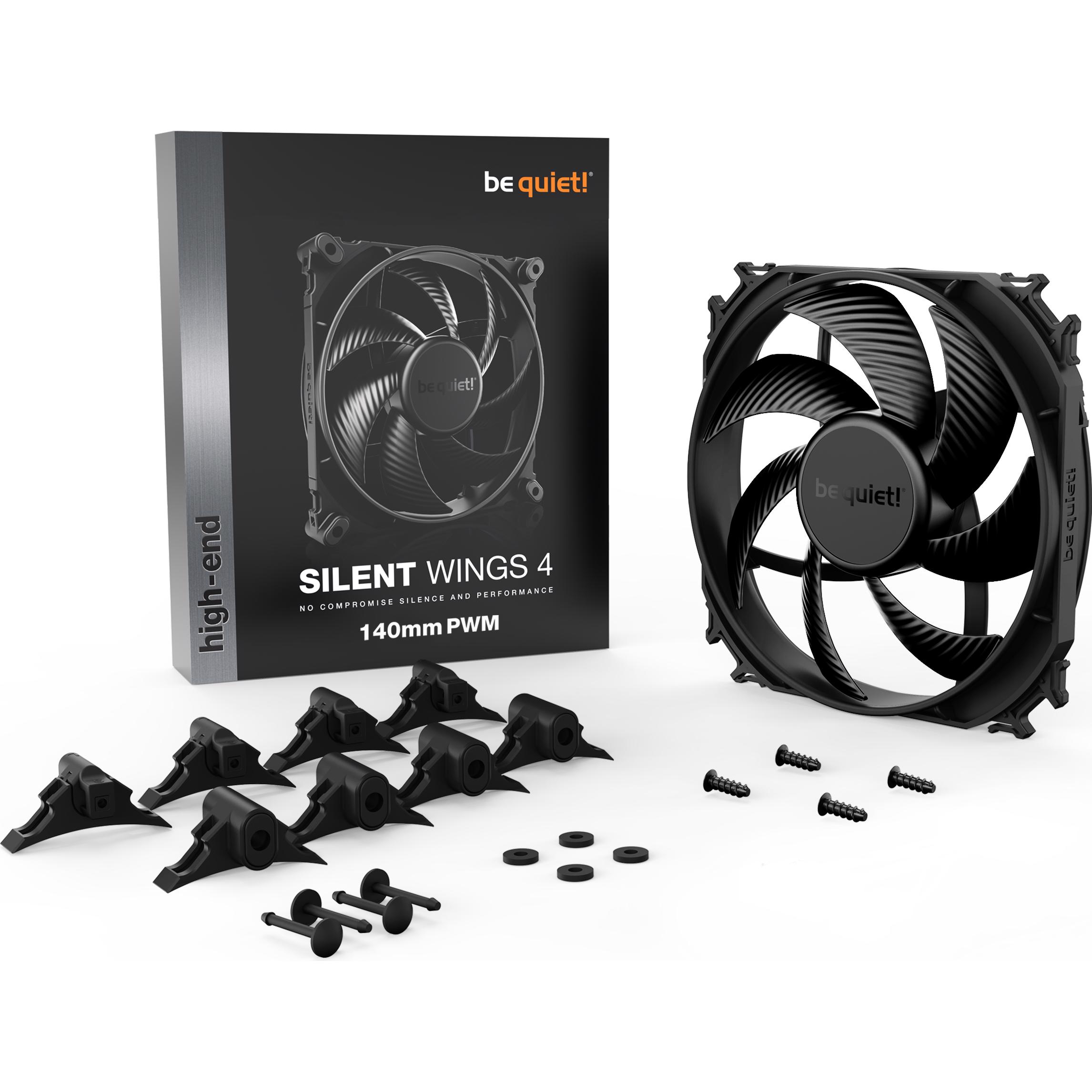 A large main feature product image of be quiet! SILENT WINGS 4 140mm Performance PWM Fan (Black)